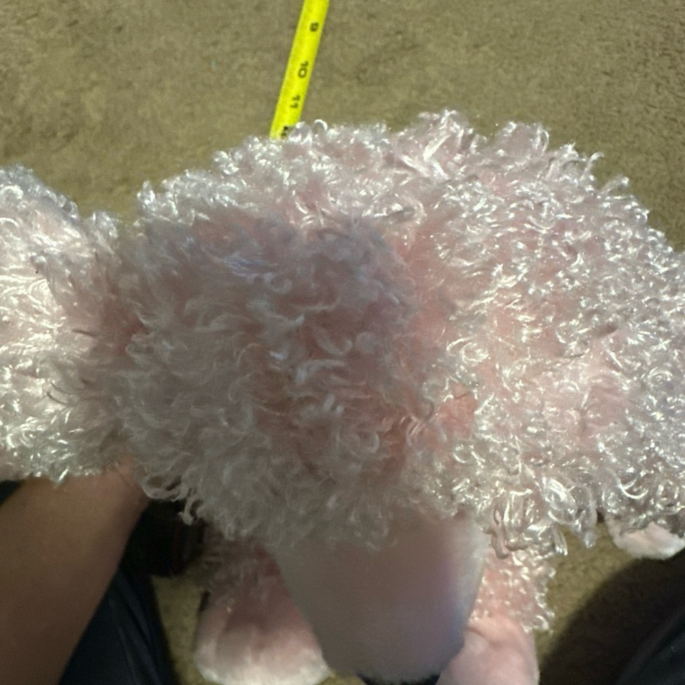 Build-A-Bear Plush Pink French Poodle 19in BAB Workshop Dog Curly Hair - Picture 10 of 12
